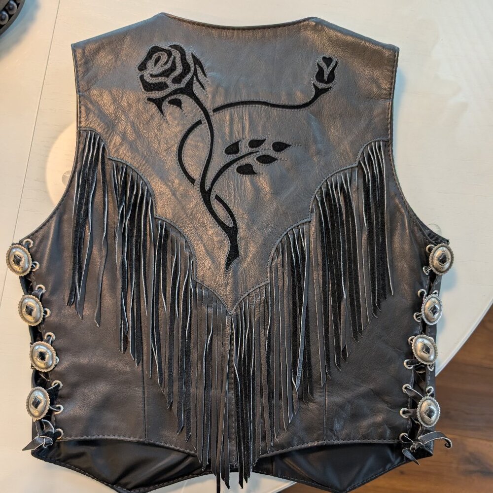 Vintage Harley Davidson Women's Rose Gypsy Leather
